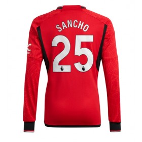 Manchester United Jadon Sancho #25 Hemmakläder 2023-24 Långärmad